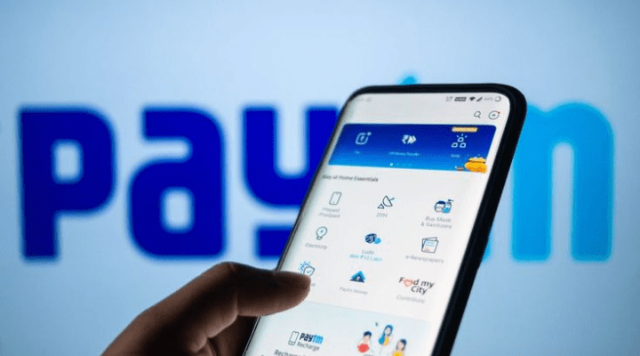 Paytm shares fell down